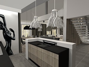 Dom jednorodzinny Łeba - Kuchnia, styl glamour - zdjęcie od Atena Projektowanie wnętrz