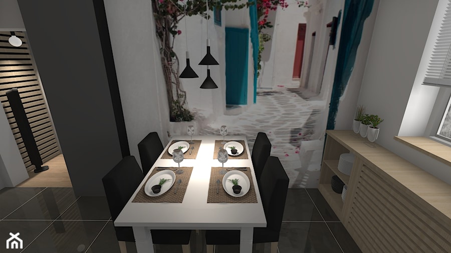 Dom jednorodzinny w Brzeszczach - Kuchnia, styl nowoczesny - zdjęcie od Atena Projektowanie wnętrz