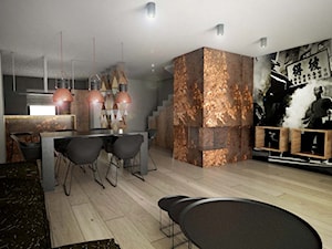 wizualizacja salonu - zdjęcie od Alina Mokrzycka Architekt / Wnętrza / Grafika