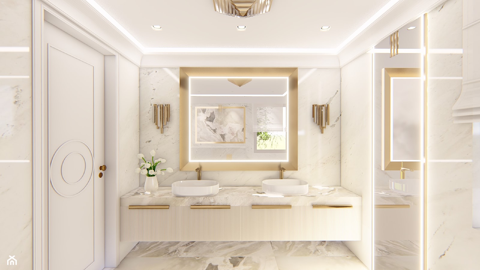 łazienka w stylu klasycznym - zdjęcie od Alina Mokrzycka Architekt / Wnętrza / Grafika - Homebook