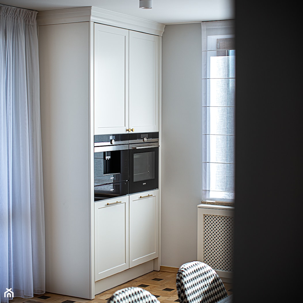 KUCHNIA BLACK&WHITE - Kuchnia, styl nowoczesny - zdjęcie od Alina Mokrzycka Architekt / Wnętrza / Grafika - Homebook