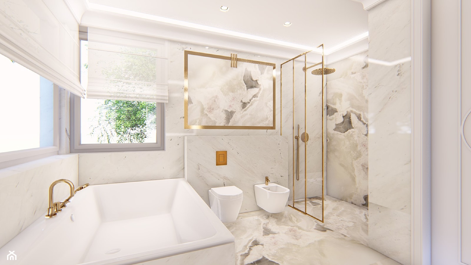 łazienka w stylu klasycznym - zdjęcie od Alina Mokrzycka Architekt / Wnętrza / Grafika - Homebook