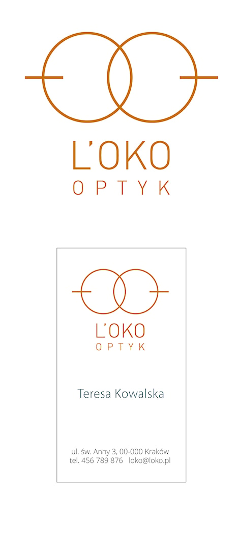 logotyp salonu optycznego - zdjęcie od Alina Mokrzycka Architekt / Wnętrza / Grafika - Homebook