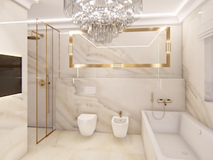 łazienka z onyxem w stylu klasycznym - zdjęcie od Alina Mokrzycka Architekt / Wnętrza / Grafika