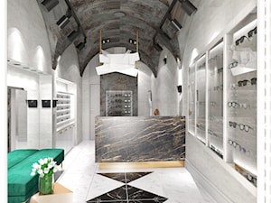 koncepcja salonu optycznego - zdjęcie od Alina Mokrzycka Architekt / Wnętrza / Grafika