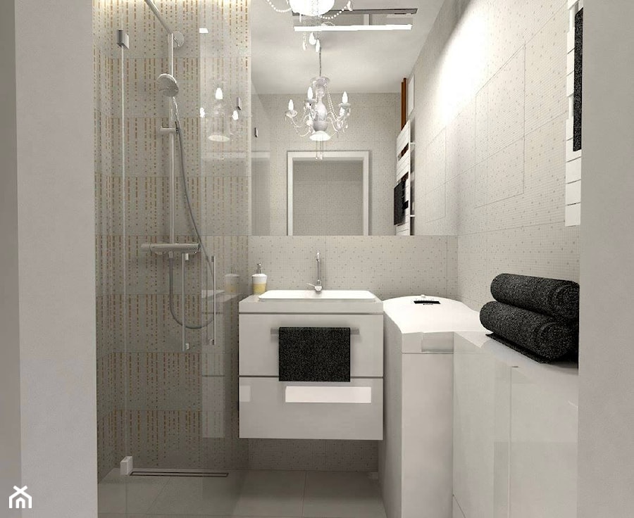 mała łazienka - Łazienka, styl glamour - zdjęcie od moolo studio