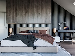 Projekt domu - Tarnów - Sypialnia, styl nowoczesny - zdjęcie od YOR Design biuro projektowe Tarnów