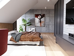 Projekt sypialni - Tarnów - Sypialnia, styl nowoczesny - zdjęcie od YOR Design biuro projektowe Tarnów