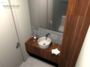 WC DLA GOŚCI - Łazienka, styl nowoczesny - zdjęcie od SZALBIERZ.DESIGN