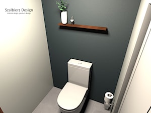 WC DLA GOŚCI - Łazienka, styl nowoczesny - zdjęcie od SZALBIERZ.DESIGN