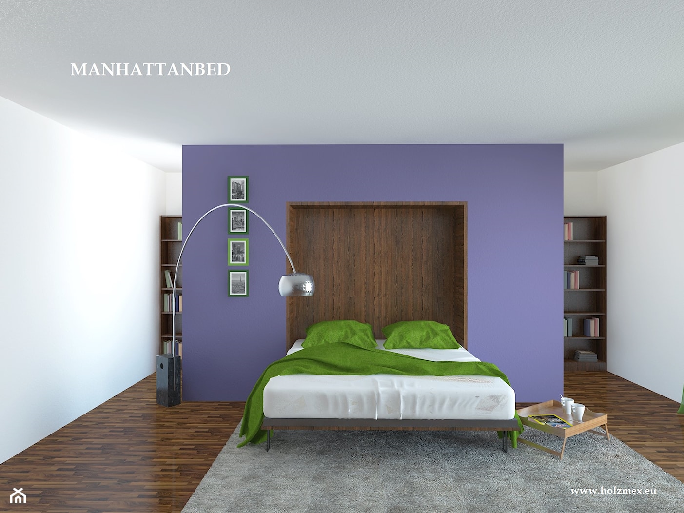 Manhattanbed - łóżko w szafie - zdjęcie od Holzmex - łóżko w szafie - Homebook