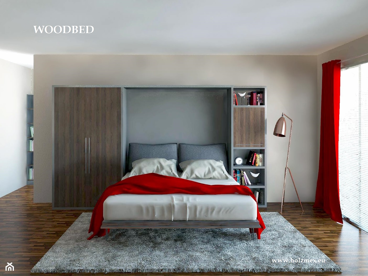 Woodbed - łóżko w szafie - zdjęcie od Holzmex - łóżko w szafie - Homebook