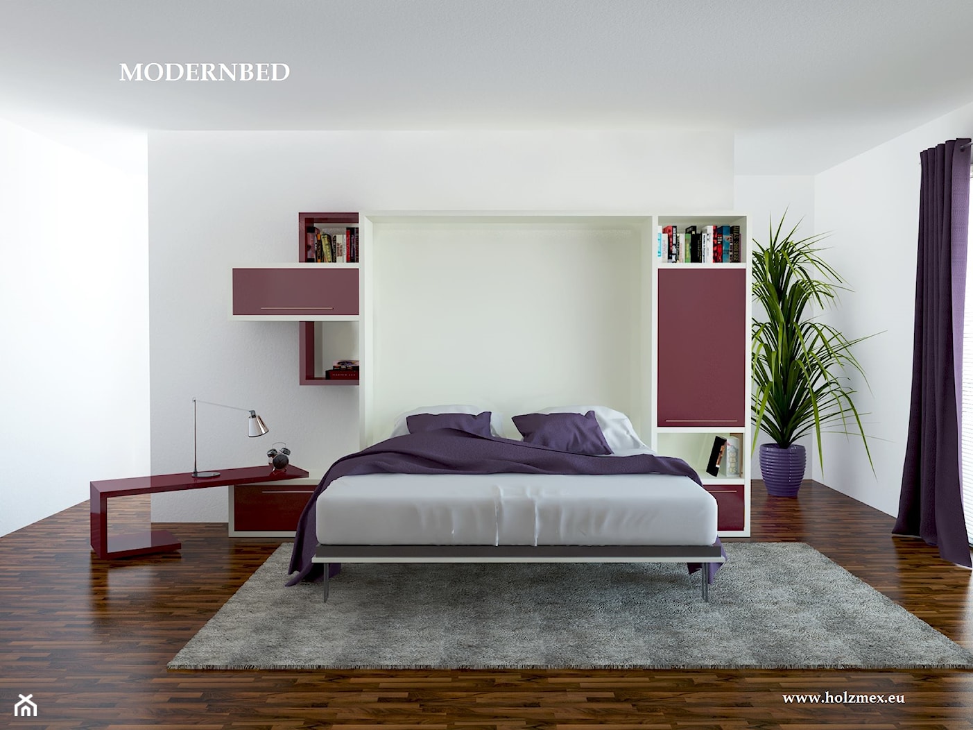 Modernbed - łóżko w szafie - zdjęcie od Holzmex - łóżko w szafie - Homebook