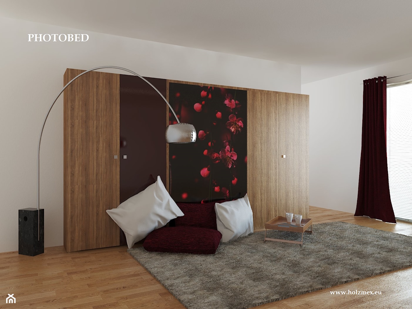 Photobed - łóżko w szafie - zdjęcie od Holzmex - łóżko w szafie - Homebook
