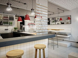 Bistro URBAN BURITOS Warszawa 35 mkw - Wnętrza publiczne, styl industrialny - zdjęcie od INSIDEarch