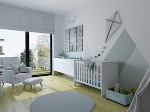mieszkanie 140 mkw - Warszawa / Powsin - Średni biały szary pokój dziecka dla niemowlaka dla dziecka dla chłopca dla dziewczynki, styl nowoczesny - zdjęcie od INSIDEarch