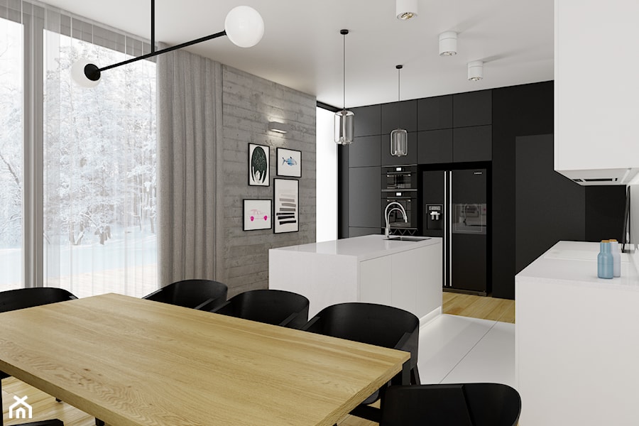 dom jednorodzinny 220 mkw - Kuchnia, styl nowoczesny - zdjęcie od INSIDEarch