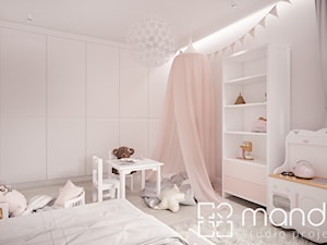 Projekt wnętrza pokoju dla dziewczynki 12m2 - zdjęcie od studio_projektowe_mandala