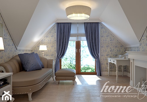 French Linen - Średni biały salon - zdjęcie od Home Atelier Aneta Rosińska-Dadsi