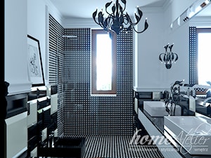 Black & White - Łazienka, styl glamour - zdjęcie od Home Atelier Aneta Rosińska-Dadsi