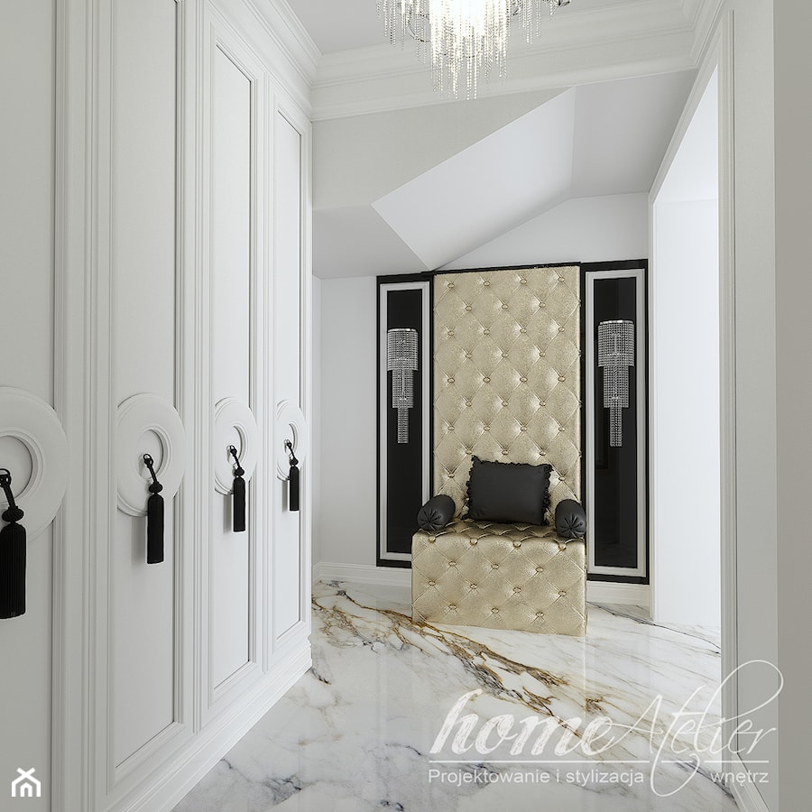 Gold Luxury - Hol / przedpokój, styl glamour - zdjęcie od Home Atelier Aneta Rosińska-Dadsi