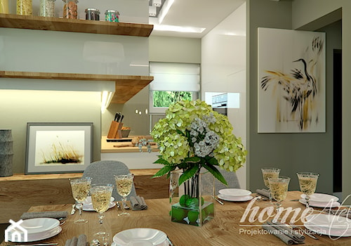 Chilled Honey - Średnia szara jadalnia jako osobne pomieszczenie, styl nowoczesny - zdjęcie od Home Atelier Aneta Rosińska-Dadsi