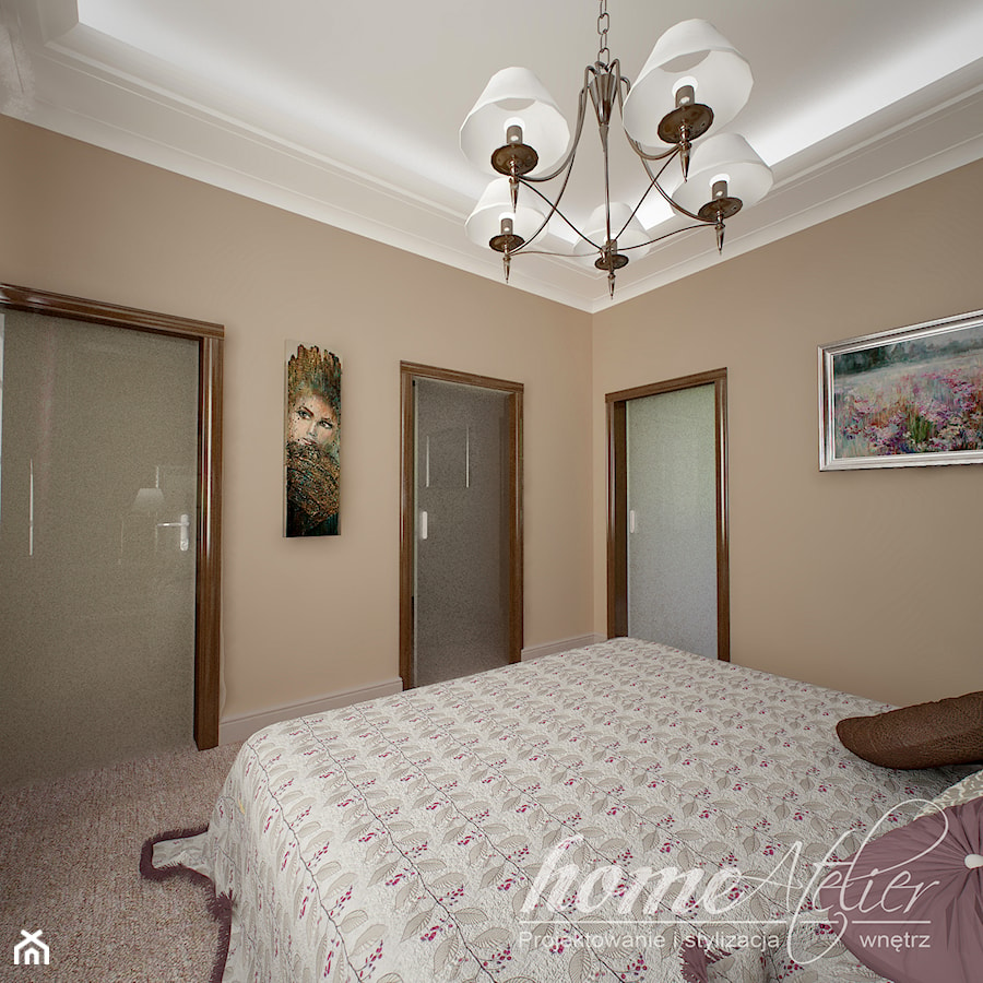 Hiszpańska dacza - Średnia beżowa sypialnia, styl tradycyjny - zdjęcie od Home Atelier Aneta Rosińska-Dadsi