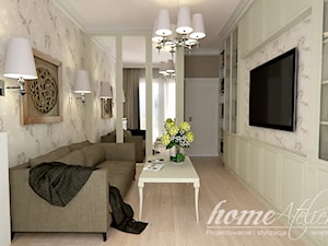 Klasyka w odcieniu wanilii - Mały salon, styl tradycyjny - zdjęcie od Home Atelier Aneta Rosińska-Dadsi