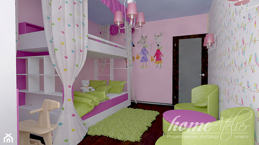 Barwna elegancja - Pokój dziecka, styl nowoczesny - zdjęcie od Home Atelier Aneta Rosińska-Dadsi