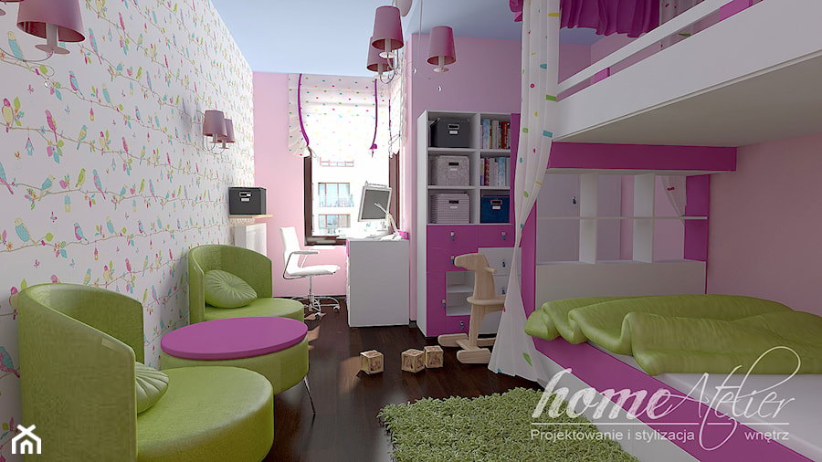 Barwna elegancja - Pokój dziecka, styl nowoczesny - zdjęcie od Home Atelier Aneta Rosińska-Dadsi