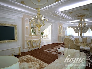 Kremlowski przepych - willa w Walendowie - Salon, styl glamour - zdjęcie od Home Atelier Aneta Rosińska-Dadsi