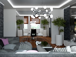 Soczyste marengo - Średnia szara jadalnia jako osobne pomieszczenie, styl nowoczesny - zdjęcie od Home Atelier Aneta Rosińska-Dadsi