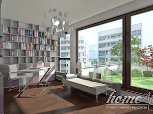 Barwna elegancja - Biuro, styl nowoczesny - zdjęcie od Home Atelier Aneta Rosińska-Dadsi