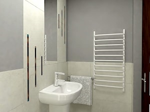 Nowoczesność z nutą abstrakcji - Mała łazienka, styl nowoczesny - zdjęcie od Home Atelier Aneta Rosińska-Dadsi