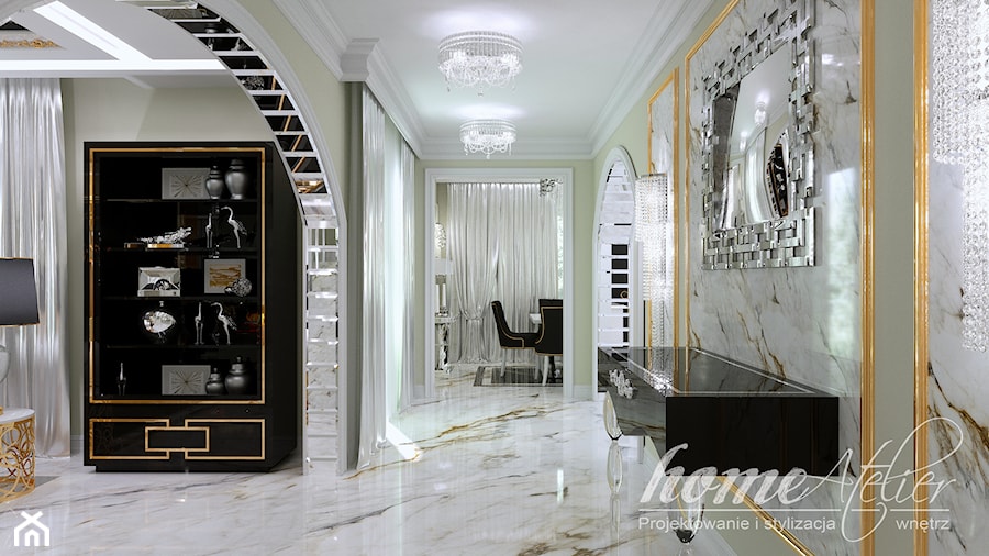 Gold Luxury - Salon, styl glamour - zdjęcie od Home Atelier Aneta Rosińska-Dadsi