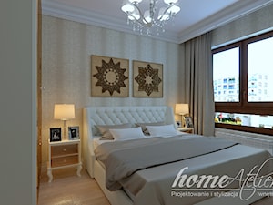 Klasyka w odcieniu wanilii - Średnia beżowa sypialnia, styl tradycyjny - zdjęcie od Home Atelier Aneta Rosińska-Dadsi