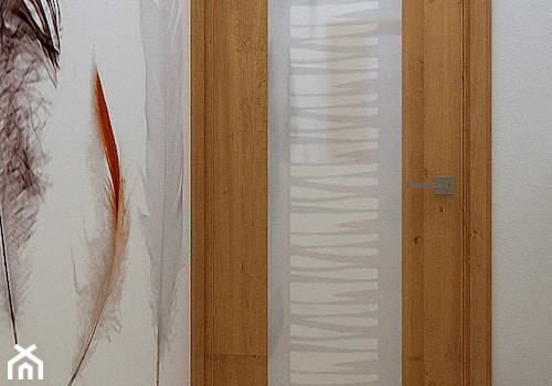 Kawalerka w dwóch odsłonach - Mała na poddaszu bez okna łazienka, styl nowoczesny - zdjęcie od Home Atelier Aneta Rosińska-Dadsi