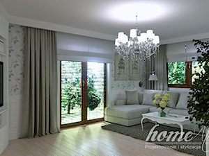 French Linen - Średni biały salon, styl nowoczesny - zdjęcie od Home Atelier Aneta Rosińska-Dadsi