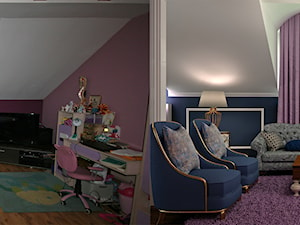 Metamorfoza korytarza i salonu na poddaszu - Salon, styl nowoczesny - zdjęcie od Home Atelier Aneta Rosińska-Dadsi