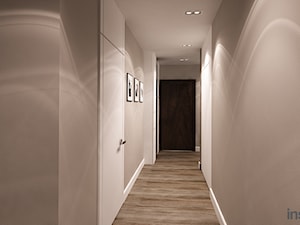 Apartament w wielu odcieniach szarości - Hol / przedpokój, styl nowoczesny - zdjęcie od Insidelab