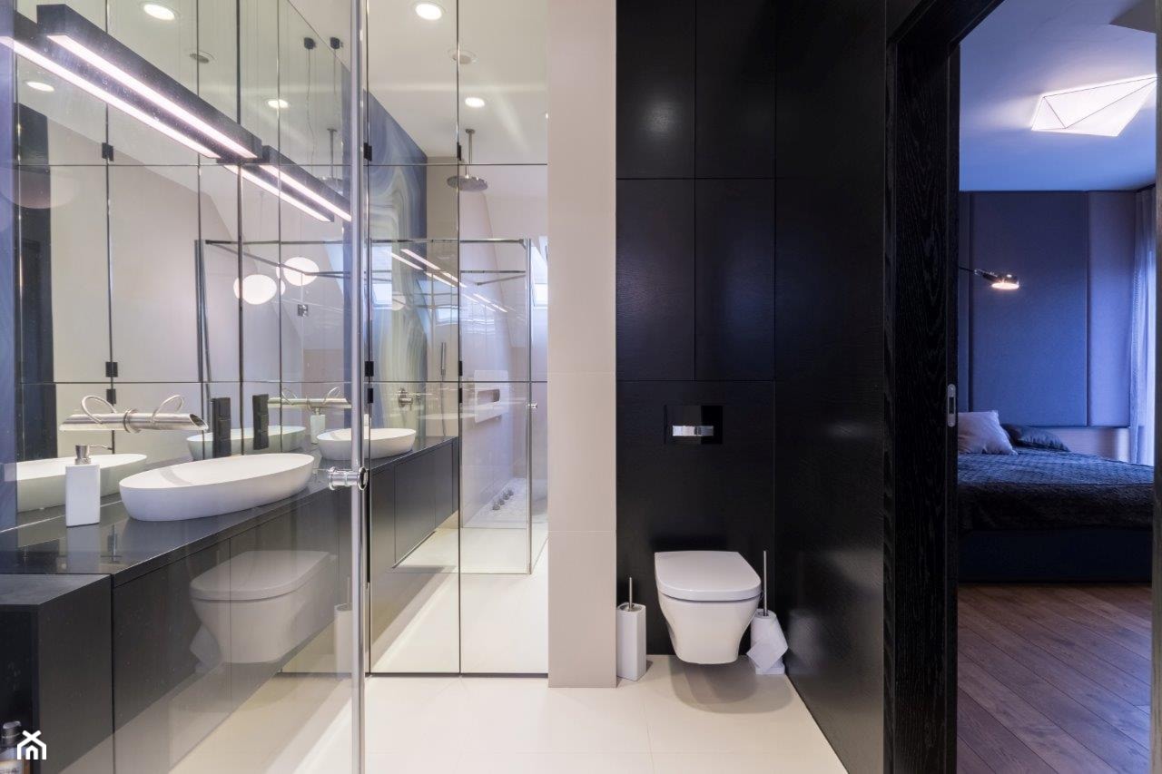 REZYDENCJA POD KRAKOWEM REALIZACJA - Średnia łazienka, styl nowoczesny - zdjęcie od Insidelab - Homebook