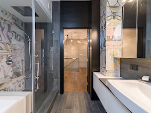 REZYDENCJA POD KRAKOWEM REALIZACJA - Średnia łazienka, styl nowoczesny - zdjęcie od Insidelab