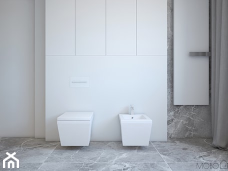 Aranżacje wnętrz - Łazienka: Minimalistyczna łazienka - Mała łazienka z oknem, styl minimalistyczny - MOBO. Przeglądaj, dodawaj i zapisuj najlepsze zdjęcia, pomysły i inspiracje designerskie. W bazie mamy już prawie milion fotografii!