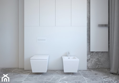 Minimalistyczna łazienka - Mała łazienka z oknem, styl minimalistyczny - zdjęcie od MOBO