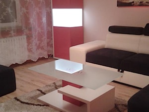 Salon Biało Czerwony - Jadalnia, styl nowoczesny - zdjęcie od Łania Meble