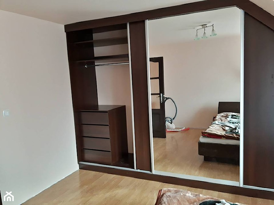 Szafa - sypialnia w skosie - Garderoba, styl minimalistyczny - zdjęcie od Łania Meble