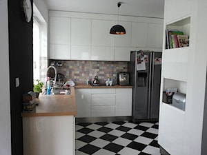 Kuchnia - Biały połysk - Kuchnia, styl skandynawski - zdjęcie od Łania Meble