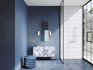 NOVA FONTE DECO - Średnia łazienka z oknem, styl nowoczesny - zdjęcie od KLUDI