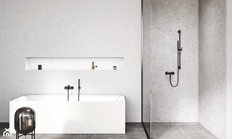 KLUDI NOVA FONTE BLACK - Średnia łazienka, styl minimalistyczny - zdjęcie od KLUDI