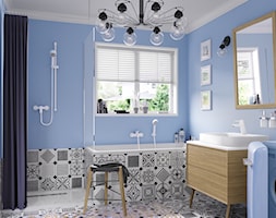 KLUDI PURE&EASY - Średnia z pralką / suszarką łazienka z oknem, styl prowansalski - zdjęcie od KLUDI - Homebook